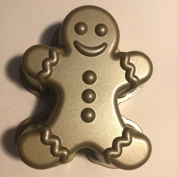 Nordic Ware Cast Aluminum 6 Cup Gingerbread Cake Pan - Picture 1 of 6